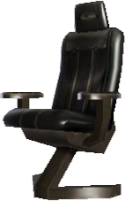Picture of Black Leather Armchair (C)