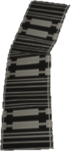 Picture of Gray-Black Striped Carpet